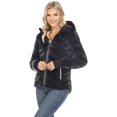 thumbnail image 2 of White Mark Women's Reflective Puffer Hooded Jacket, 2 of 7