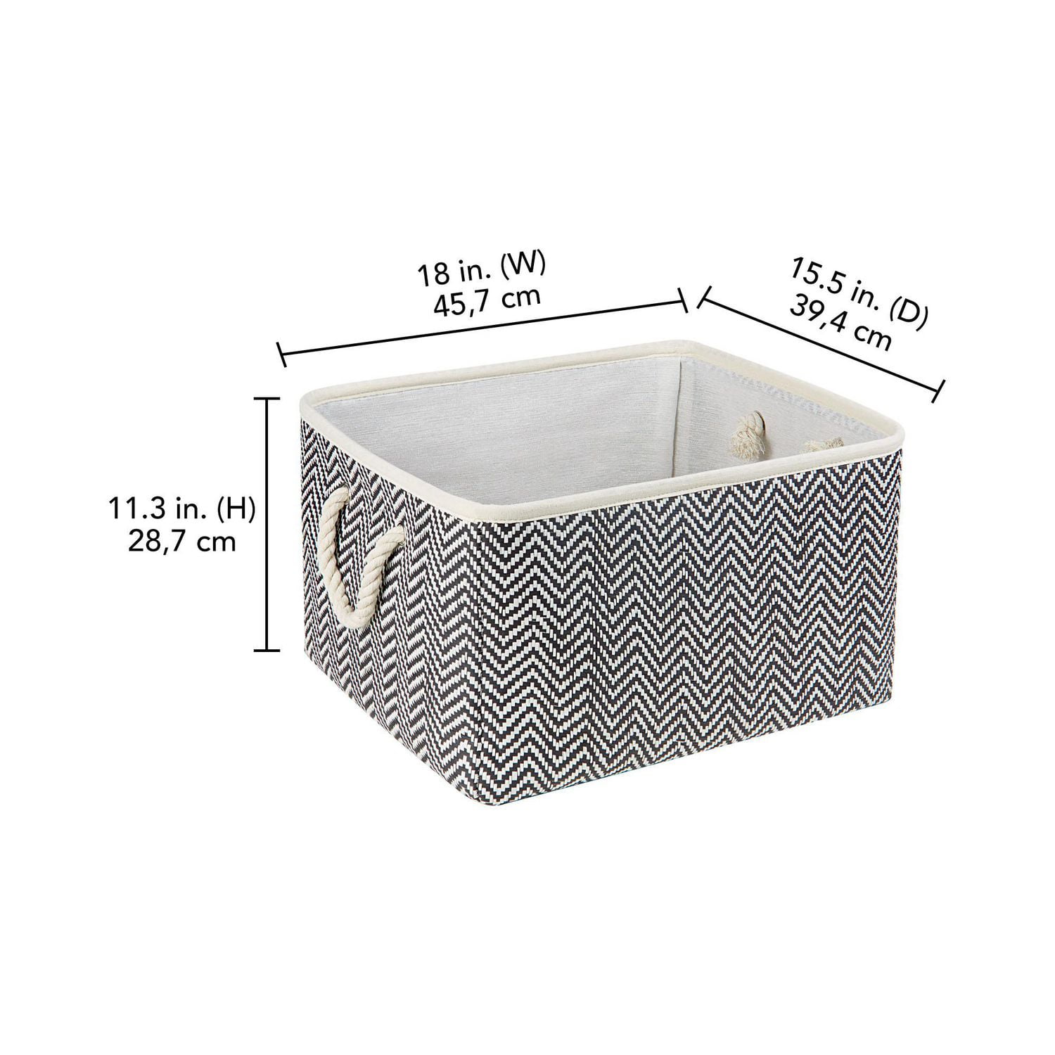Panier en papier tissé Hometrends