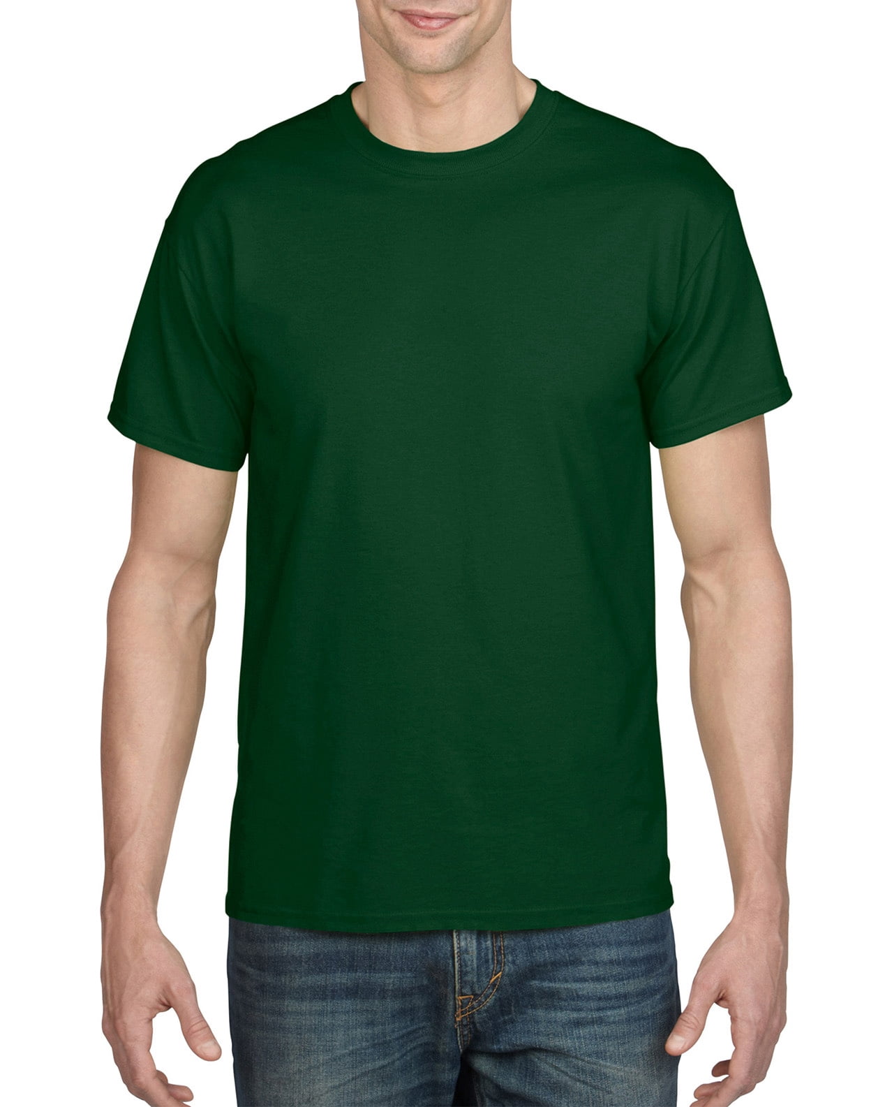 Gildan Mens DryBlend T-Shirt, L, Sport Dark Green