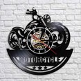 thumbnail image 4 of CEHVOM Vinyl Record Wall Clock Motorcycle Shape Creative Retro Nostalgic Wall Clock, 4 of 7