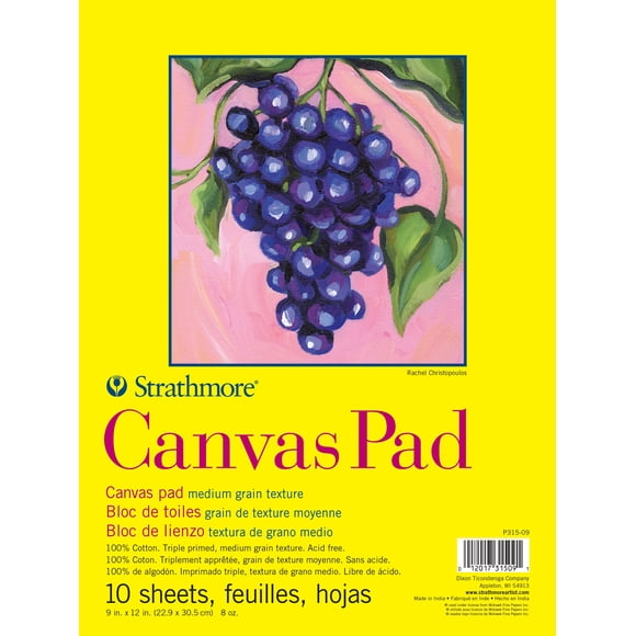 Strathmore Série 300 Tapis de Toile 9"X12 Pouces-10 Feuilles. Relié à Ruban - 5A002Y2J-1GZ0P