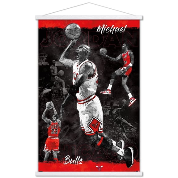 Michael Jordan - Sketch Wall Poster, 22.375" x 34" Framed