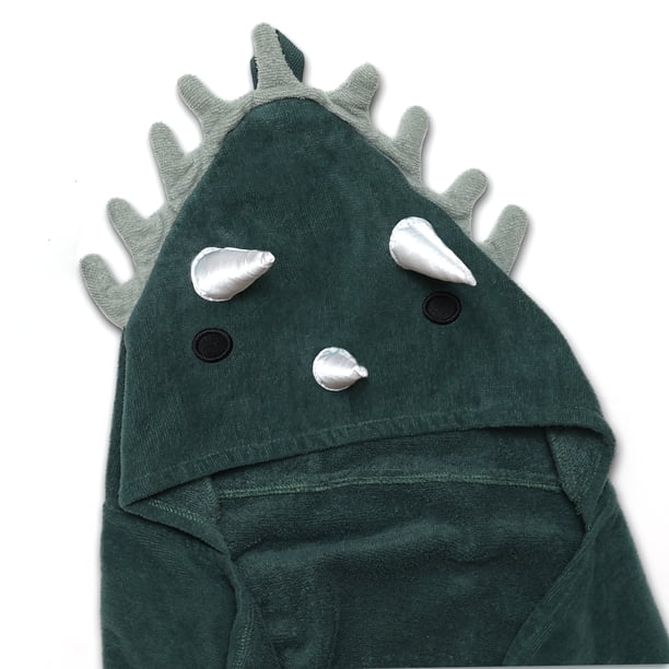 Mainstays Kids Hooded Towel, Soft & Durable, 100% Cotton, Dinosaur