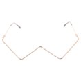 thumbnail image 1 of Miangastore Semi-rimless Glasses Lensless Eyeglasses Frame Decorative Glasses Frame, 1 of 8