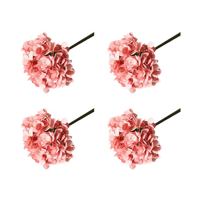 Baohd 4pcs/set Versatile And Realistic Flower For Home Decoration Wedding Artificial Flowers Fake Flower carmine 1Set