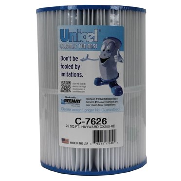 Unicel C-7626 Replacement 25 SqFt Pool Hot Tub Filter Cartridge, 111 Pleats