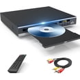 thumbnail image 1 of DVD Players for CD/DVD's, Compact DVD Player Supports NTSC/PAL System with RCA Stable Outputs/USB 128G Input, Contains Remote Control and RCA Cable(Without HDMI Cable), 1 of 5