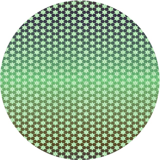 Ahgly Tapis Rond Lavable en Machine Intérieur Transitionnel Vert Clair, 3 Pieds Rond