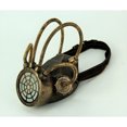 thumbnail image 2 of Metallic Bronze Steampunk Gas Costume Mask with Corrugated Tubes Halloween, 2 of 3