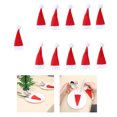 thumbnail image 1 of Oleegame 1PC Stainless Steel Cutlery Set Tool Christmas Set Christmas Fork 11PCS Hat Tableware Decorative Storage Home Decor Red, 1 of 8