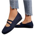 thumbnail image 4 of Qertyioot Espadrilles de Mode pour Femmes Liquidation Chaussures Plates Multicolores à Bout Rond pour Femmes Chaussures Décontractées Légères et Souples, 4 of 4