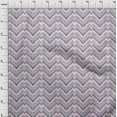 thumbnail image 4 of oneOone Georgette Viscose Teal Green Fabric Chevron Sewing Craft Projects Fabric Prints By Yard 42 Inch Wide, 4 of 4