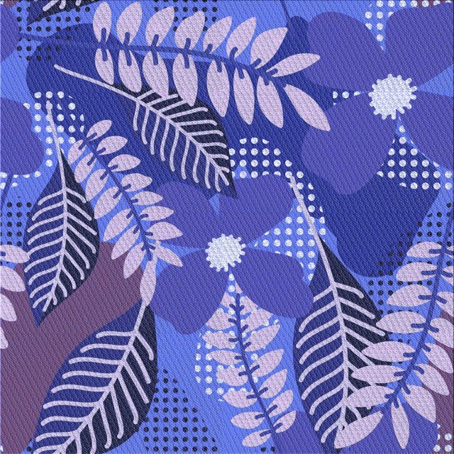 Ahgly Company Machine Washable Indoor Square Transitional Purple Mimosa Purple Area Rugs, 5' Square