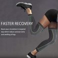 thumbnail image 3 of Manchons de Jambe Complets Longs Manchon de Compression pour Jambe Manchons de Genou Protège-Jambes, pour Homme Femme Basketball, Arthrite Cyclisme Sport Football, Réduit les Varices et l'Enflure des Jambes (Paire), 3 of 9