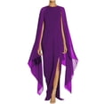thumbnail image 2 of Meichang Robes Maxi Formelles pour Femmes Invitées de Mariage Robe Fendue Grande Taille Robes Moulantes Fluide Évasée Robe Longue en Mousseline Robe de Soirée Robe de Bal, 2 of 7