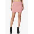 thumbnail image 2 of TheMoogan Women's Basic Stretch Cotton High Waist Double Layer Tube Mini Skirt, 2 of 7