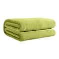 thumbnail image 2 of Solid Color Double Sided Flannel Blanket for All Seasons - Soft Lightweight Breathable Office Nap and Summer Conditioning - Versatile Home Camping Sofa Decor, 2 of 8