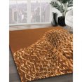 thumbnail image 3 of Ahgly Company Tapis d'Intérieur Rectangulaire Transitionnel Lavable à la Machine, Rouge Tomate, 2 Pieds x 5 Pieds, 3 of 7