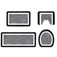 thumbnail image 2 of UsRHHA 4 Piece Bathroom Rugs Set, Absorbent Microfiber Plush Non-Slip Bath Mat with Lid Cover, Complete Bathroom Rug Collection Washable, 2 of 7