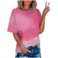 thumbnail image 2 of Wolfast T-Shirts pour Femmes Mode T-Shirt Imprimé Manches Courtes Blouse Col Rond Hauts Décontractés Manches Courtes Blouses pour Femmes, 2 of 9