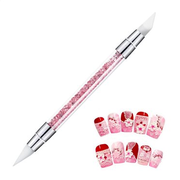 EGNMCR Silicone Nail Brush Nail Beautifying Tool Nail Gel Nail Oil Painting Pen Carving Pen Stippling Tool nail brush