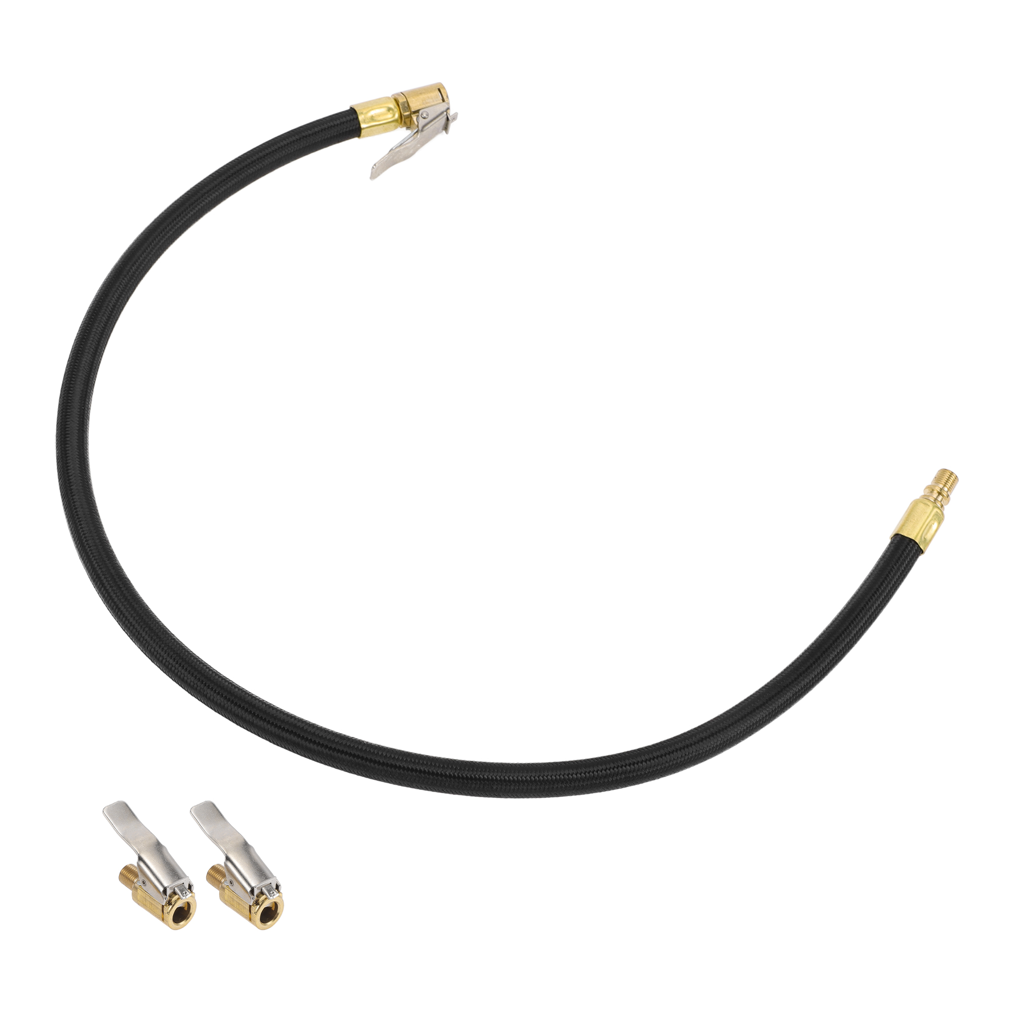 1 Set 23.62inch Tire Inflator Extension Tube Undeflatable 0.305inx32TPI for Car Motorcycle Bicycle