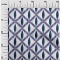 thumbnail image 1 of oneOone Cotton Silk Fabric Diamond Ikat Printed Fabric 1 Yard 42 Inch Wide, 1 of 1