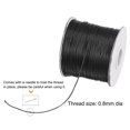 thumbnail image 3 of Unique Bargains Beading Thread Bracelet Weave Bead Craft Cord 0.8mm 159M/Roll (173-Yards) Decorative String, Black, 3 of 7