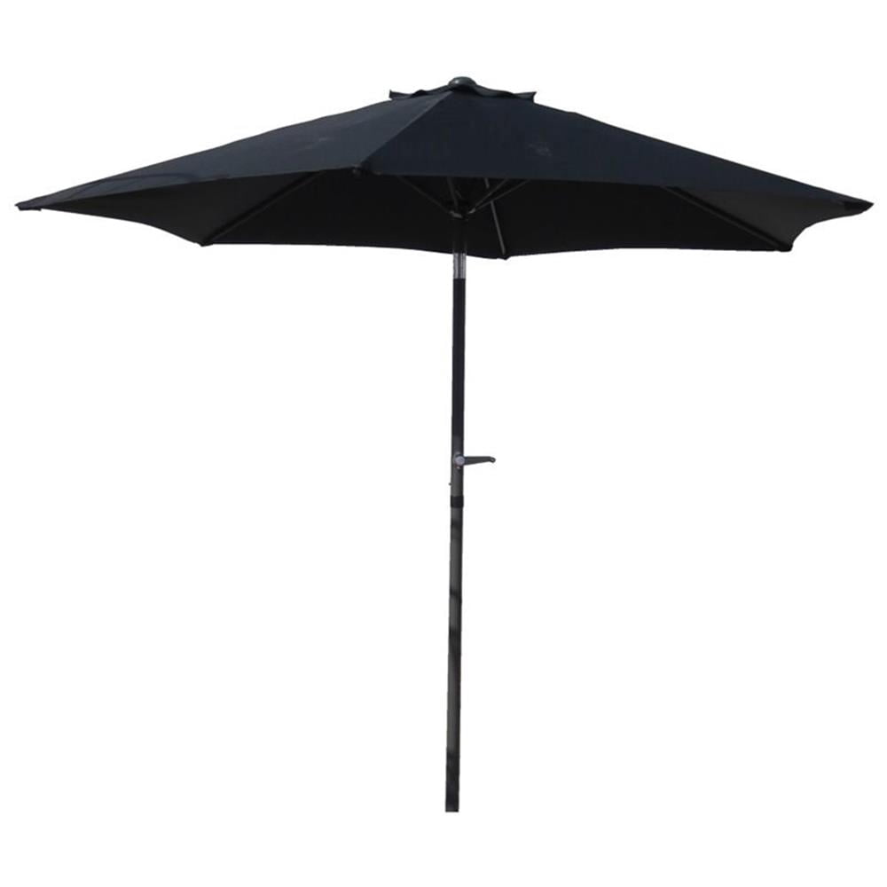 International Caravan Parasol de Patio 8 Pieds Noir