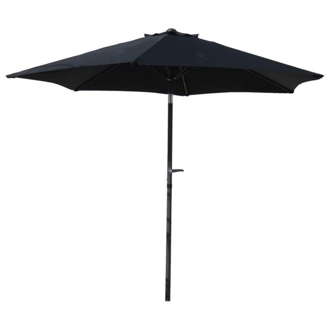 International Caravan Parasol de Patio 8 Pieds Noir