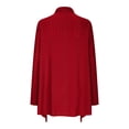 thumbnail image 4 of Knee Length Cardigan Split Front Sweater Cardigan Tops for Women Womens Long Sweaters Open Front Shawl Neck Cardigan Women Womens Sweaters Fall Cardigan Come Mono Cardigan Knit Long Sweater Fall, 4 of 4