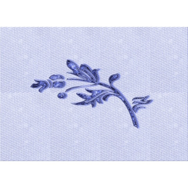 Ahgly Company Tapis d'Intérieur Lavables en Machine Rectangle Bleu Lavande Transitionnel, 3' x 5'