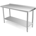 thumbnail image 2 of EDTara Table de Travail en Acier Inoxydable avec Roues, Établi de Préparation de Cuisine Robuste, Table Commerciale Certifiée NSF avec Tablette Inférieure Ajustable pour Hôtel et Garage, 2 of 7