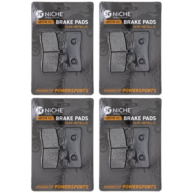 Niche Front Brake Pad Set for BMW R1150GS Semi-Metallic Motorcycle 4 Pack 519-KPA2420D