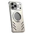 thumbnail image 1 of Metal Case For IPhone 17 Pro Max/17 Pro/17, Aluminum Alloy Case With Magnetic Rotating Ring Stand Heat Dissipation Shell, 1 of 8