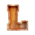 thumbnail image 2 of LSLJS Wooden English Letter Saving Can Transparent Glass Saving Can, Piggy Bank, 2 of 6