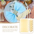 thumbnail image 4 of Golden Paper Napkin Rings for Decoration Fit Most Sizes Great for Parties and Weddings 50pcs, 4 of 9