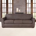 thumbnail image 2 of CHOK 2024 Ultimate Stretch Leather Housse de Sofa 4 Pcs Selle Vieillie, 2 of 7