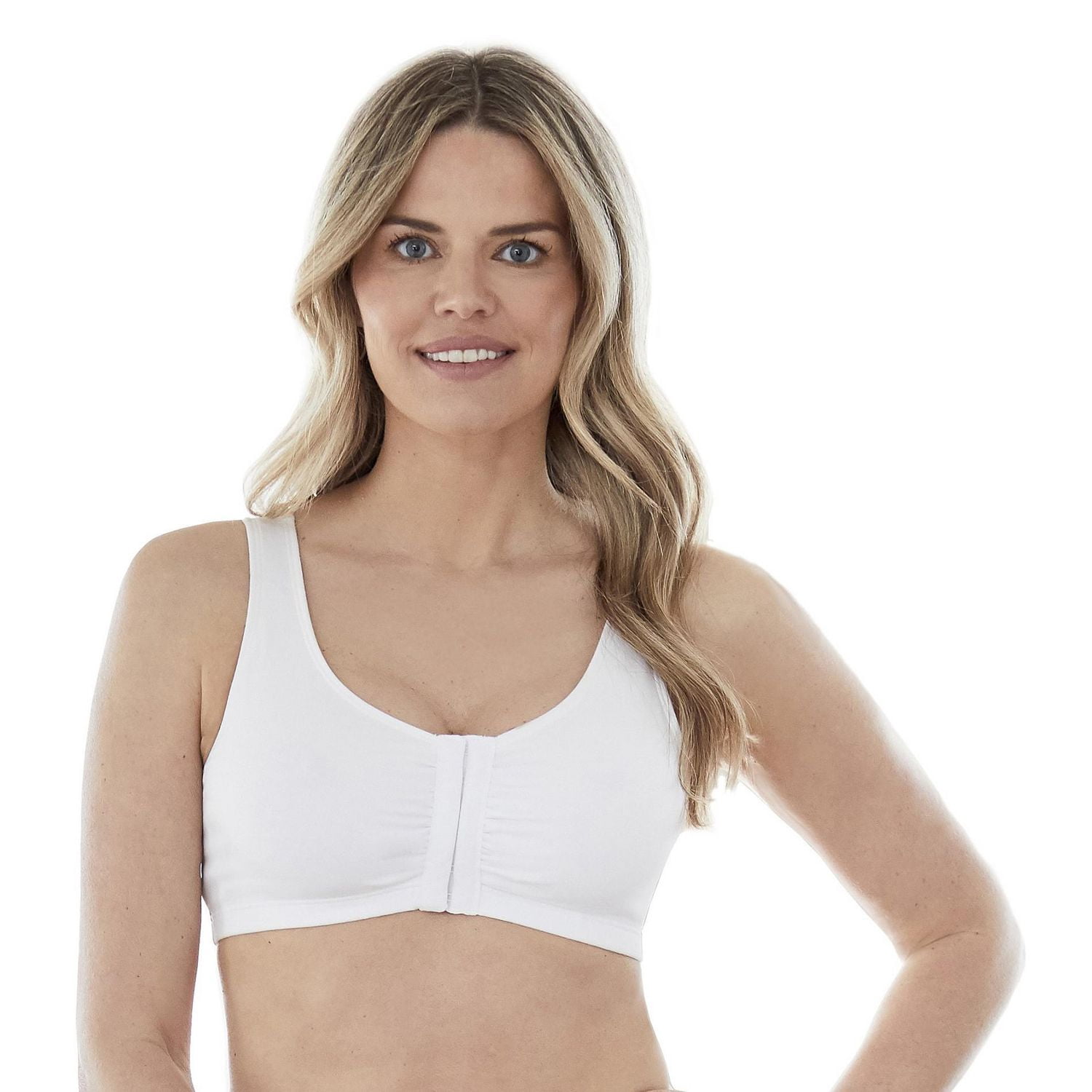 Bestform 9706014 Soutien-gorge de sport en coton mélangé à fermeture frontale