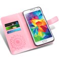 thumbnail image 2 of Étui de Téléphone pour Samsung Galaxy S5, Étui Portefeuille Folio à Rabat, Porte-Cartes en Cuir PU avec Fentes, Protection Intégrale Robuste, Support, Étui de Protection pour Téléphone pour Galaxy S5 Femmes, Or Rose, 2 of 5