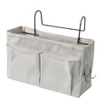 thumbnail image 2 of Birdeem Bedside Storage Organizer,Hanging Basket Shelf with Canvas Fabric and Metal Frame,for Bunk Beds and Home Use,Multiple Pockets Easy Installation Space Saver, 2 of 9