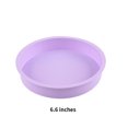 thumbnail image 4 of kurtrusly Wedding Birthday Party Cake Restaurant Reusable Washable Mousse Round Mould Kitchen Gadget Accessories Light Purple 6.6 Inch 1Set, 4 of 6