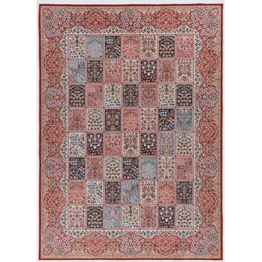 Tapis d'appoint Emerald Klein bleu & ivoire de 2 pi 2 po x 3 pi 2 po