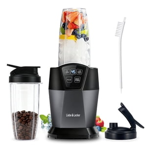 Mélangeur de smoothie Liebe&Lecker, 1200 Mélangeur Peak Watts pour smoothies, mélangeurs avec (2) 28-oz Coupes à emporter & Solid Lid, Mélangeurs personnels pour Shakes an