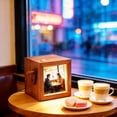 thumbnail image 3 of Wooden Hand-Cranked Photo Machine 1Pcs Hand Cranked Photo Album Wooden Box Custom Couple Wedding Gift with Glowing Pages and Brass Accents for Personalized Memory Display JASKFLY, 3 of 8