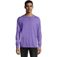 thumbnail image 1 of Hanes Mens ComfortWash Garment Dyed Long Sleeve Tee, S, Lavender, 1 of 1