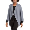 thumbnail image 3 of Save The Ocean Recycled Knit Kimono, Light Gray, One Size, 3 of 3