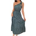 thumbnail image 1 of Pompotops Fashion Womens Rounk Neck Solid Summer Bandag Short Sleeve Pants Jumpsuit, 1 of 9