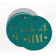 thumbnail image 2 of Inkdotpot Real Gold Foil Made With Love Text Tag Favor Hang Paper Tag 100 Piece, 2 of 6