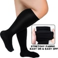 thumbnail image 5 of EIGTHTAIL Plus Size Compression Socks for Women and Men Wide Calf Extra Knee High Support for Circulation, 5 of 5